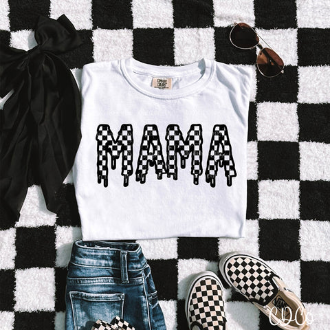 Drip Mama Checkered Black 3479 DTF