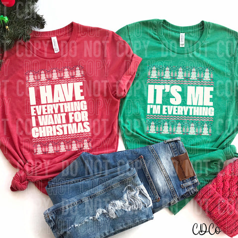 Everything Christmas Sweater DTF