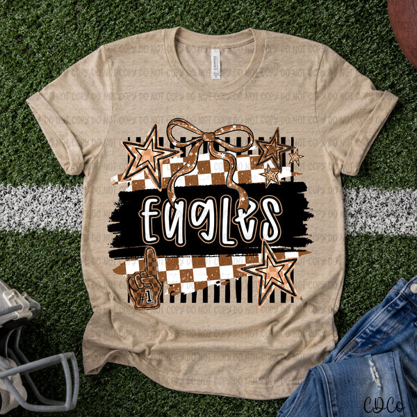 Brushstroke Striped Checkered Mascots DTF