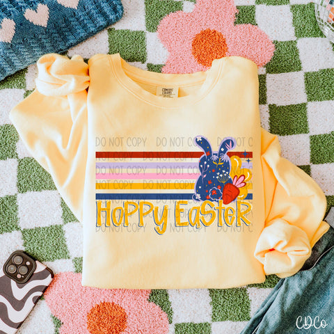 Retro Stripe Easter DTF