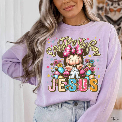 MM Floral Easter Is For Jesus DTF