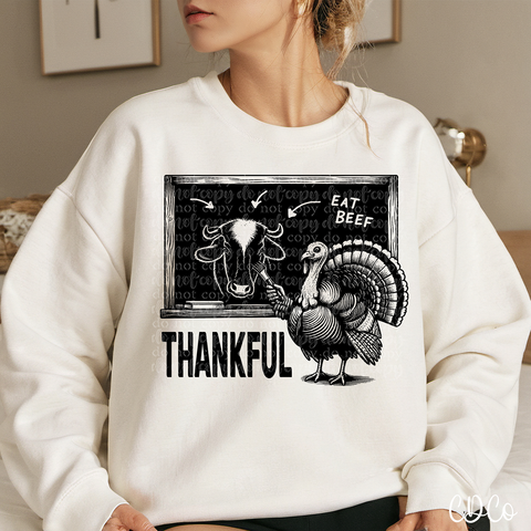 Eat Beef Thankful Turkey 3042 DTF