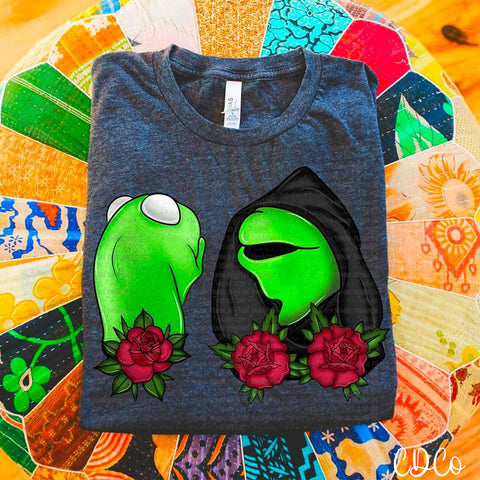 Evil Floral Frog Duo DTF