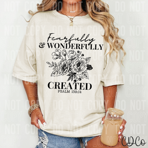 Fearfully And Wonderfully Created DTF