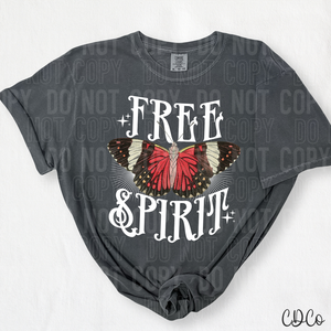 Free Spirit Butterfly White 3998 DTF