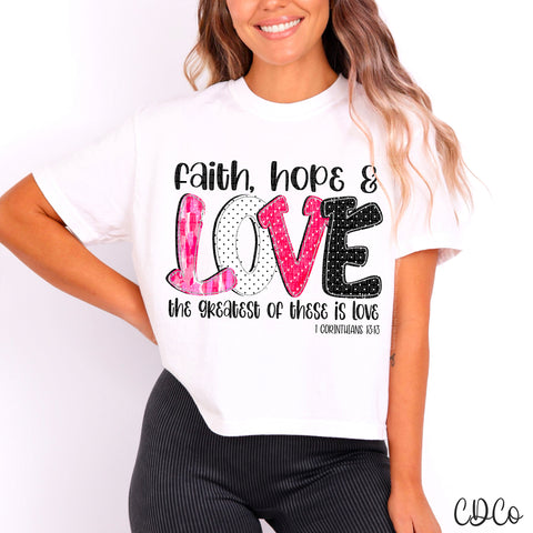 Faith Hope Love 3607 DTF
