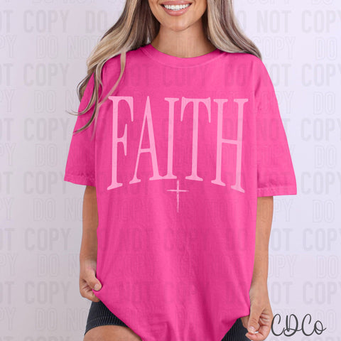 Faith Oversized Text (4 colors) DTF