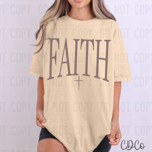 Faith Oversized Text (4 colors) DTF