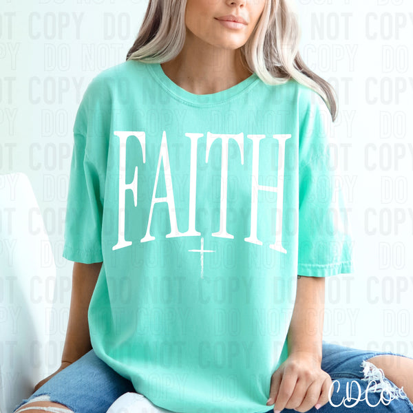 Faith Oversized Text (4 colors) DTF