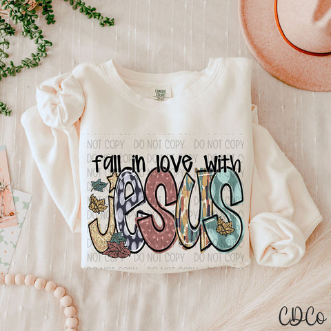 Fall In Love With Jesus 2077 DTF