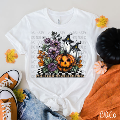 Ghost Pumpkin Fall is Proof DTF