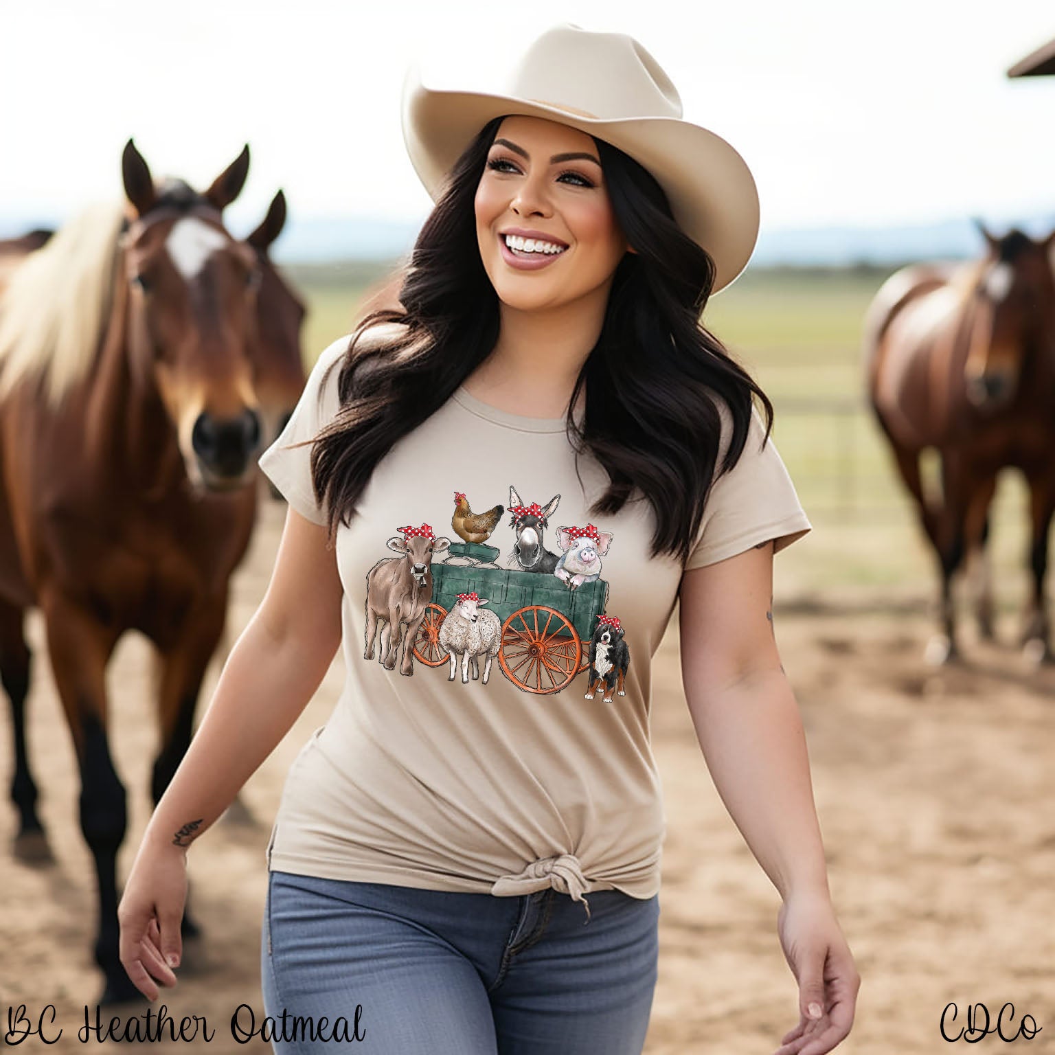Farm Animal Wagon DTF