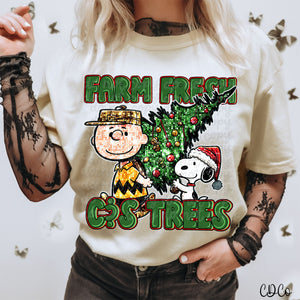 Farm Fresh C & S Trees Faux Bling DTF