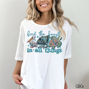 Find the Beauty Ocean Faux Embroidery Accents 2777 DTF
