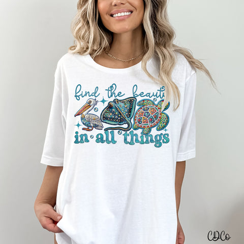 Find the Beauty Ocean Faux Embroidery Accents 2777 DTF