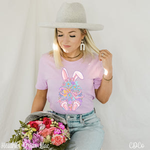 Floral Easter Egg Bunny 2740 DTF