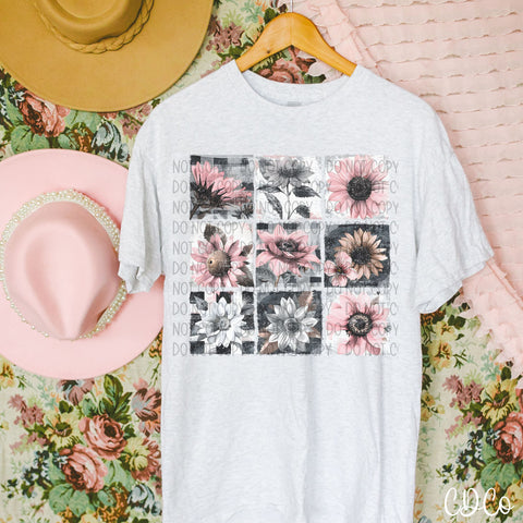 Floral Grid DTF