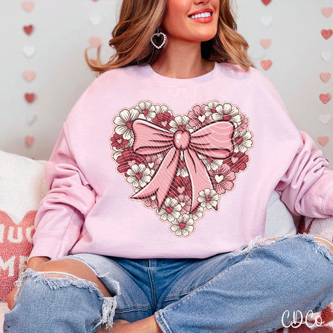 Floral Heart 3388 DTF