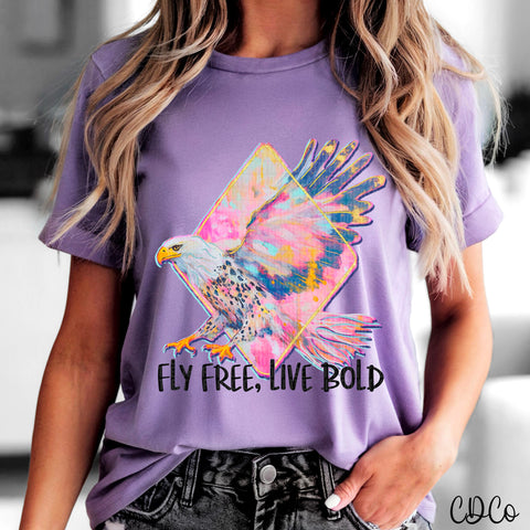 Fly Free Eagle Pastel 5007 DTF