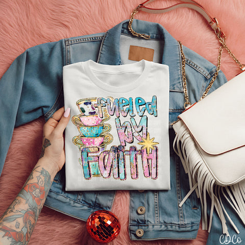 Fueled By Faith Gold Accents 5289 DTF