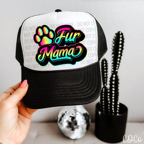 Paw Fur Mama Neon DTF