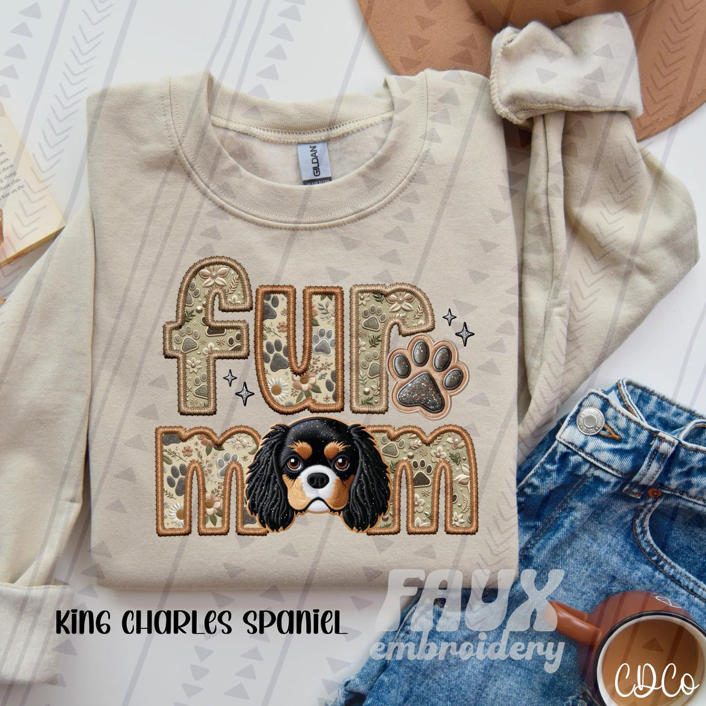 Fur Mom Dog Faux Embroidery DTF (5 of 6)