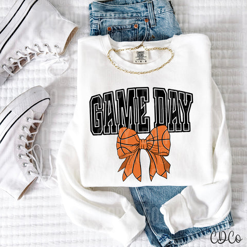 Game Day Basketball Bow 3627 DTF