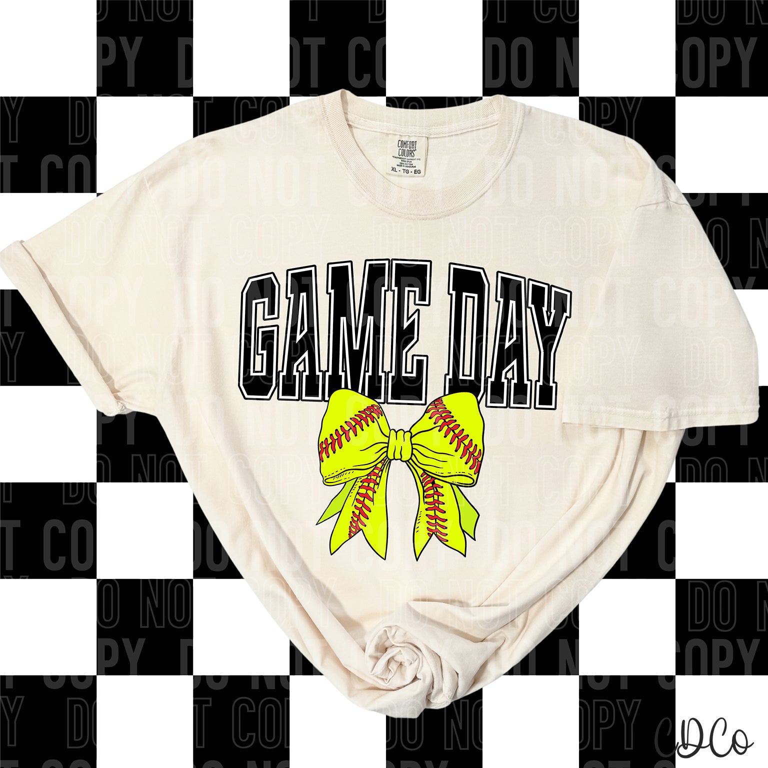 Game Day Softball Bow 3631 DTF