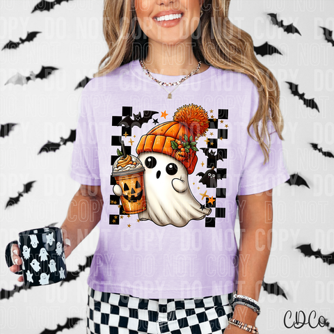 Ghost Checkered Coffee 6366 DTF