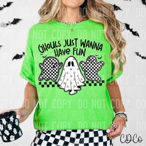 Ghouls Just Wanna Have Fun 6453 DTF