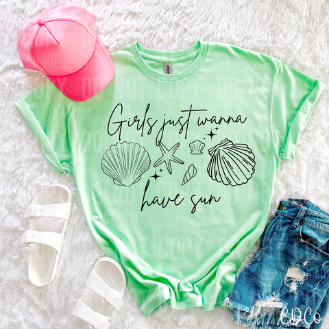 Girls Just Wanna Have Sun 6043 DTF