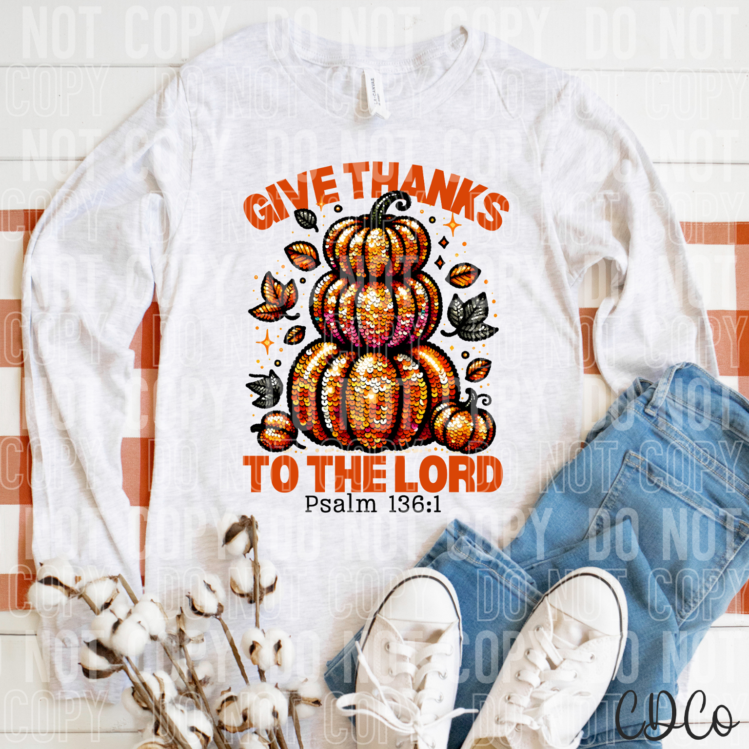 Give Thanks To The Lord DTF