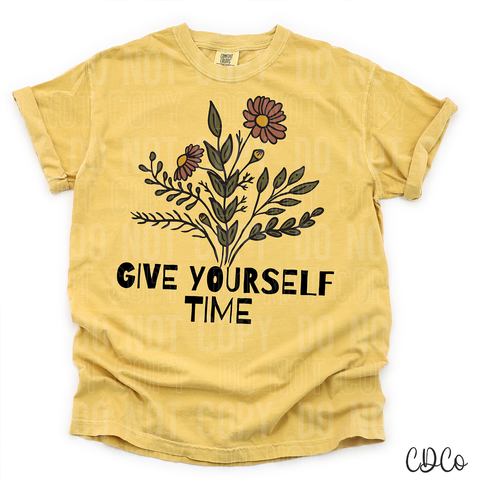 Give Yourself Time Black 3405 DTF