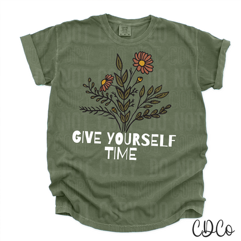 Give Yourself Time White 3406 DTF