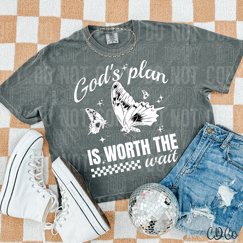 God's Plan Is Worth The Wait 3997 DTF