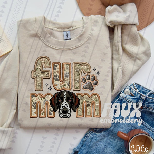 Fur Mom Dog Faux Embroidery DTF (3 of 6)