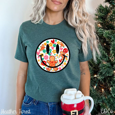 Gingerbread Round DTF