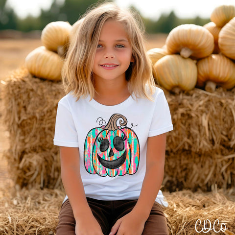 Girl Stroke Pumpkin DTF