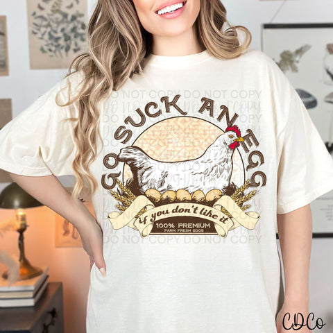 Go Suck An Egg DTF