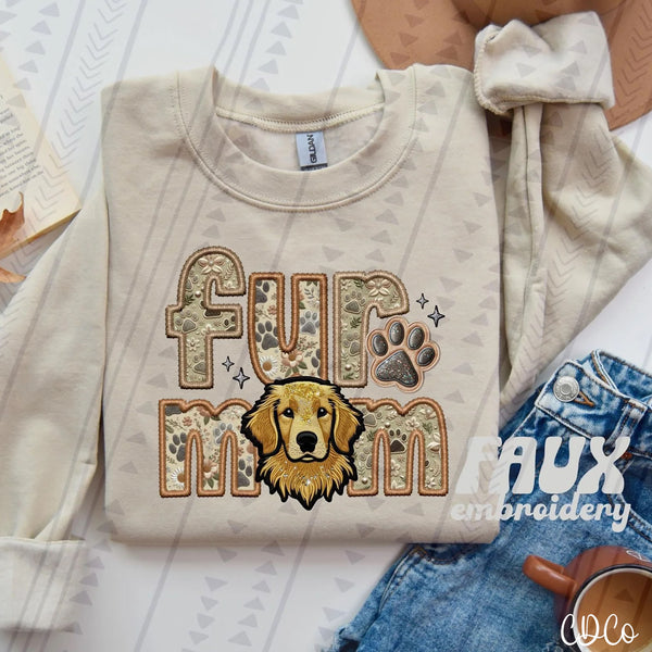 Fur Mom Dog Faux Embroidery DTF (1 of 6)