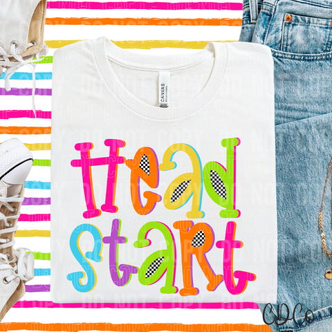 Head Start Colorful Checkered 6393 DTF