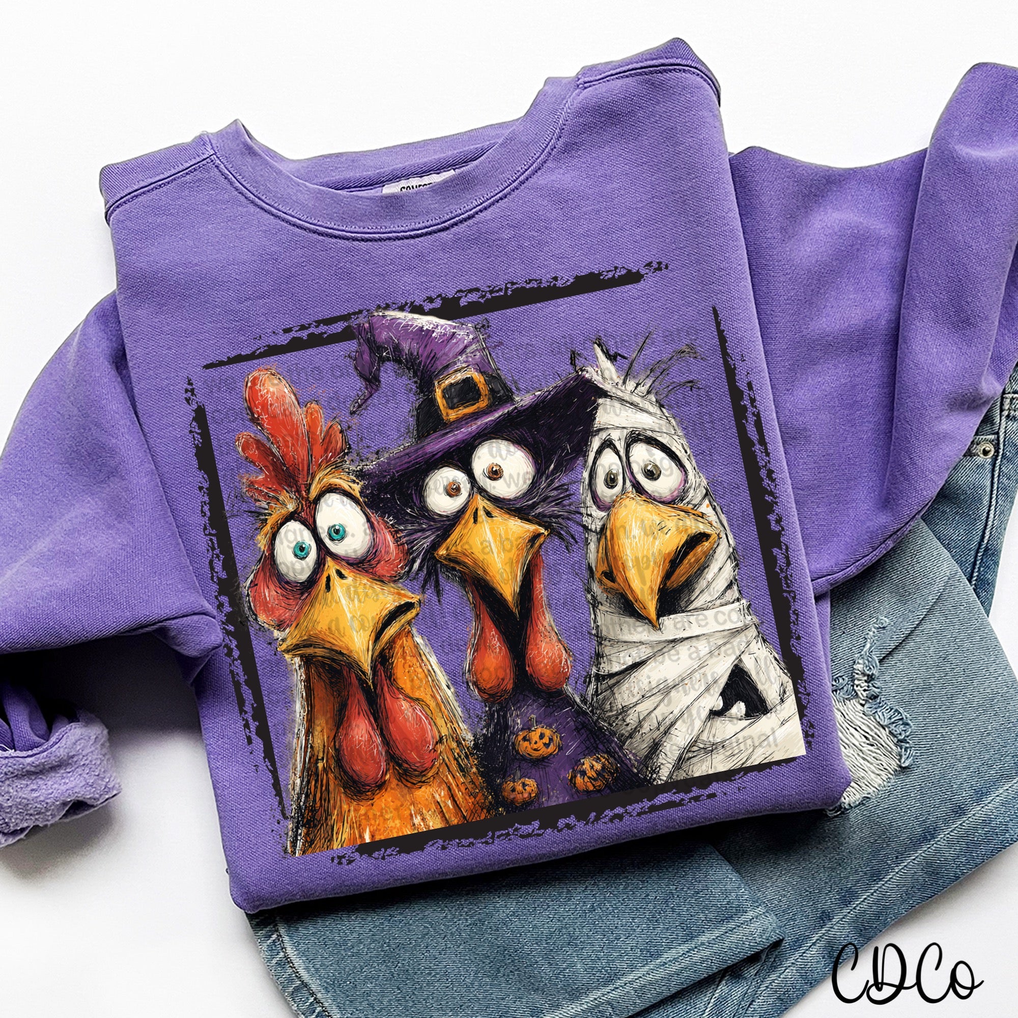 Halloween Chicken Trio 6661 DTF