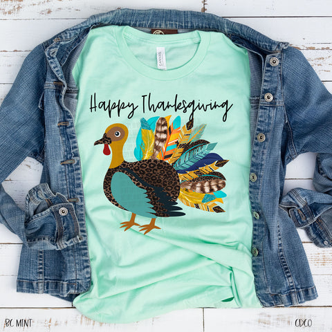 Happy Thanksgiving Turkey DTF