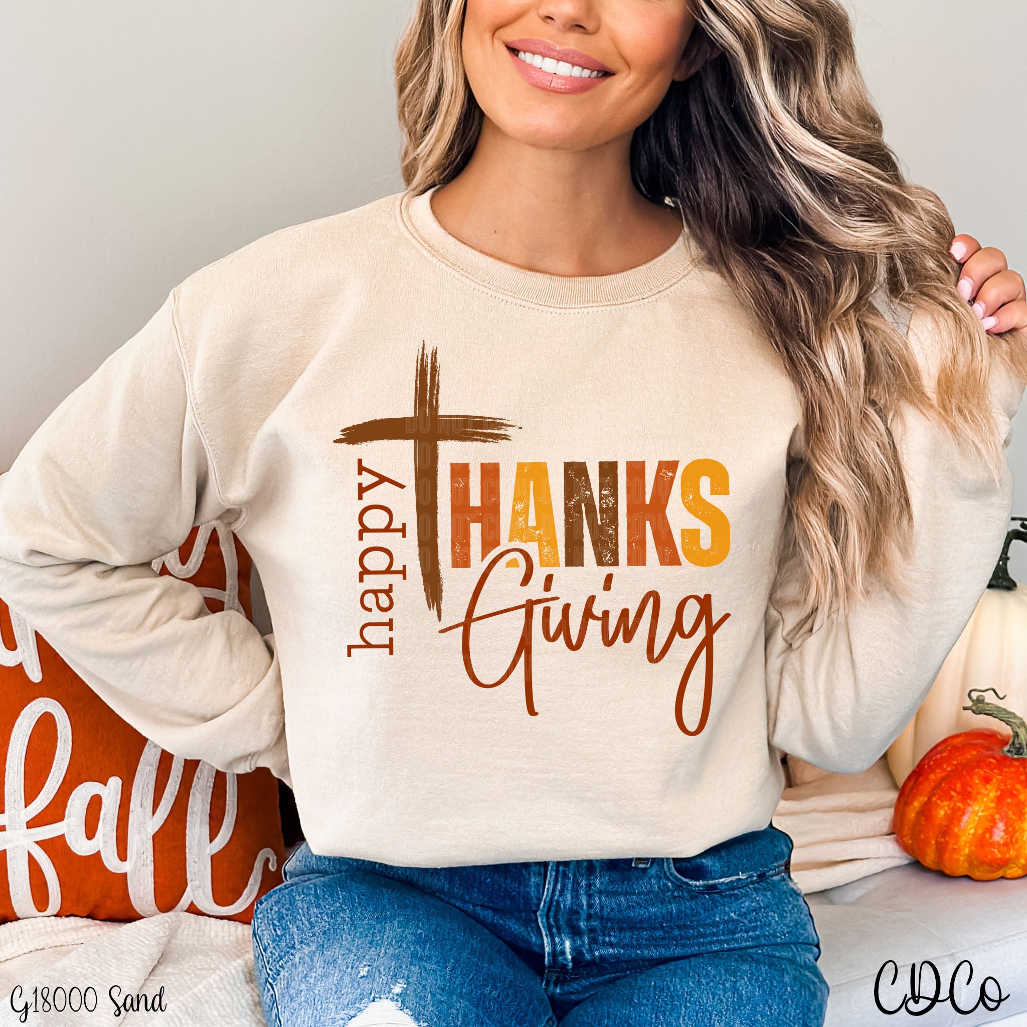 Cross Happy Thanksgiving 2235 DTF