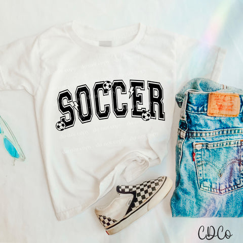 Soccer Arc Bolts Balls 3476 DTF