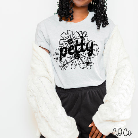 Flower Petty Black 3475 DTF