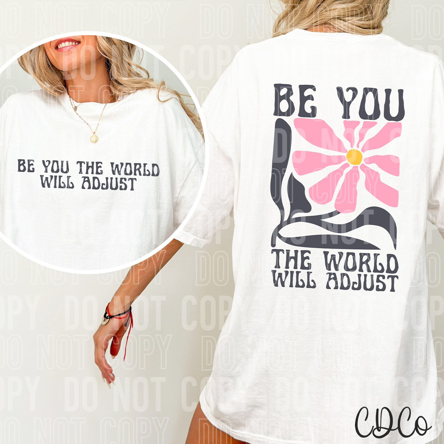 Be You The World Will Adjust Chest 3425 DTF