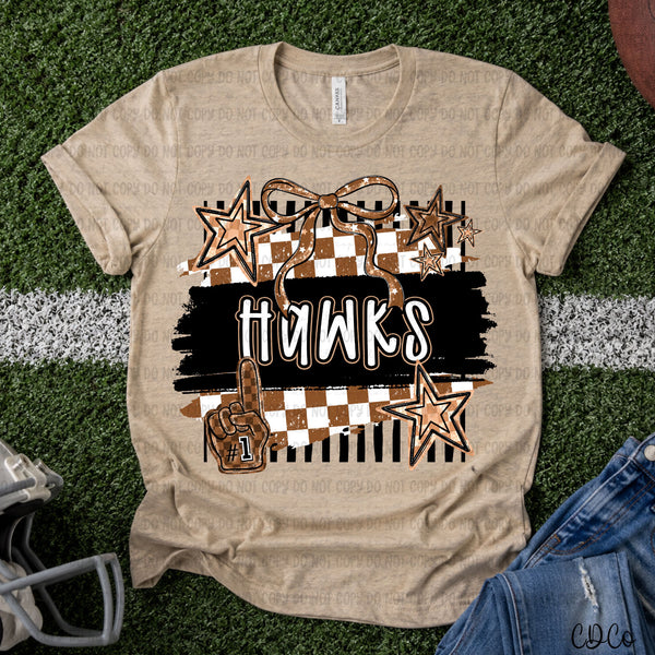 Brushstroke Striped Checkered Mascots DTF