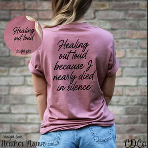 Healing Out Loud w/3.5" pocket DTF