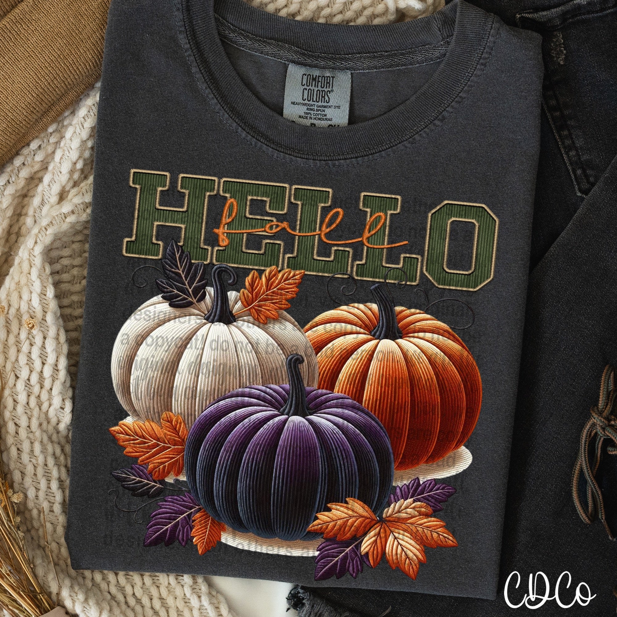 Hello Fall Corduroy 6663 DTF